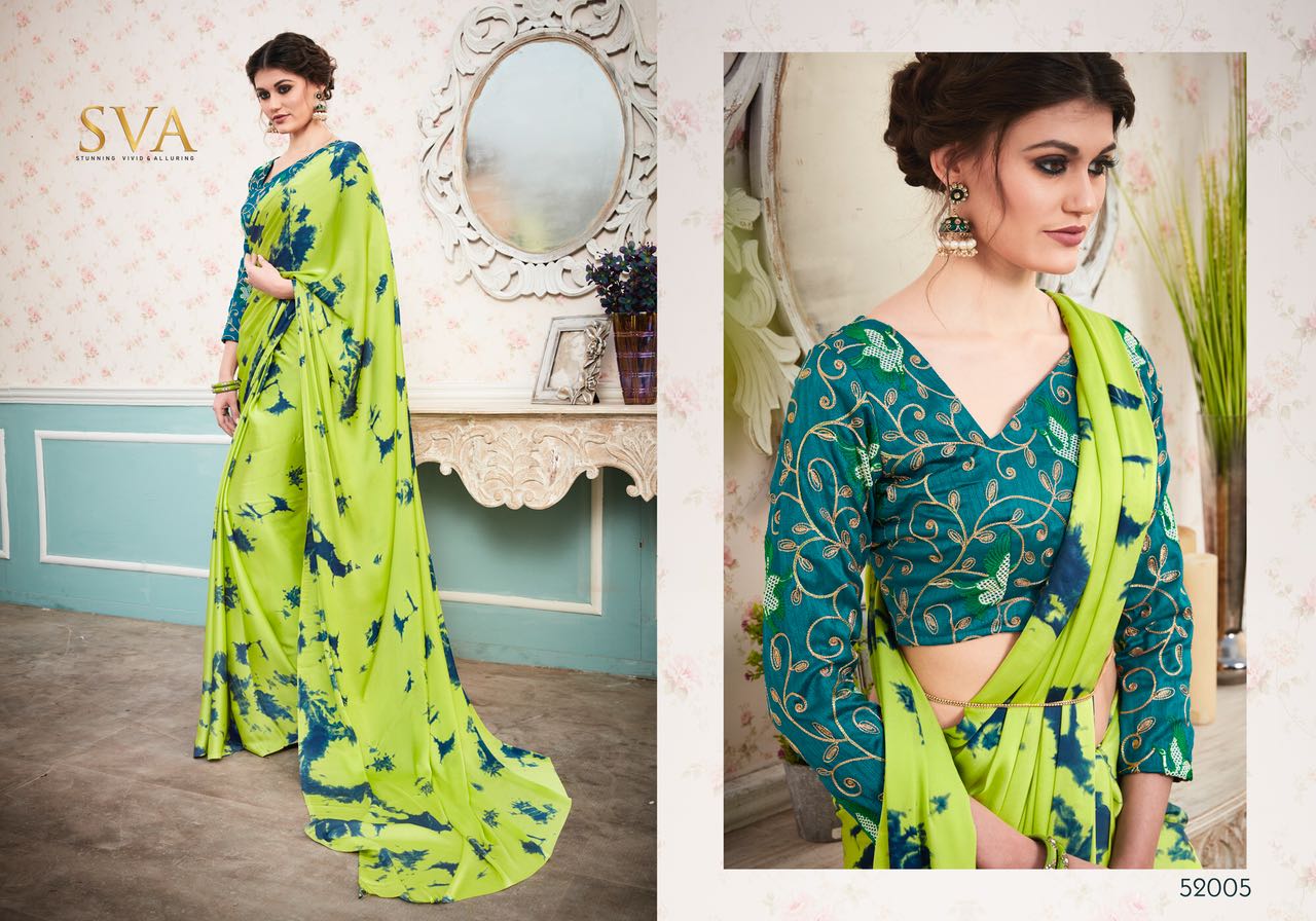 Satin Sybory Vol-2 By Sva 52001 To 52012 Series Designer Beautiful Stylish Fancy Colorful Traditional Wear Collection Party Wear & Occasional Wear Satin Printed Sarees At Wholesale Price