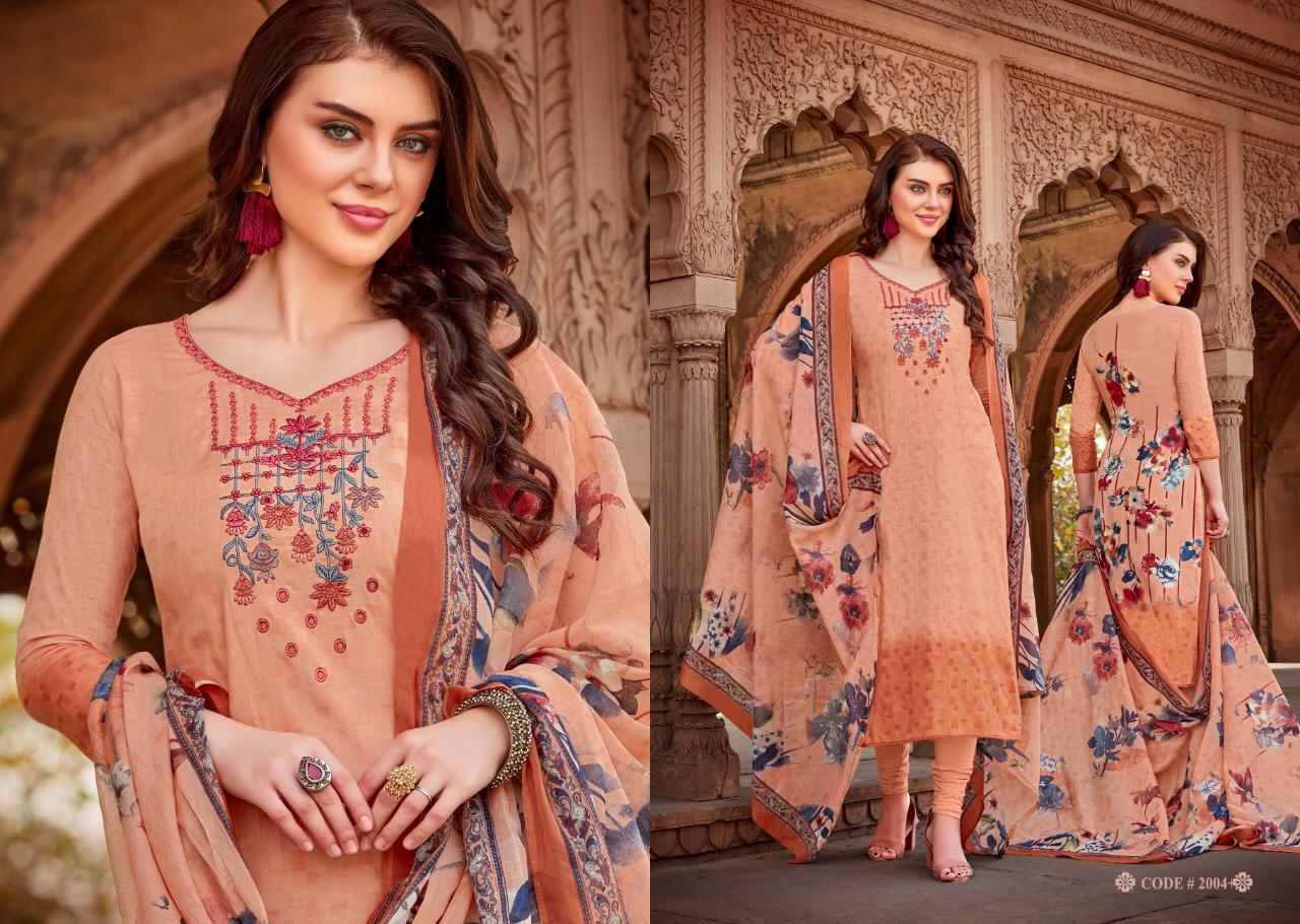 Sazia By Noorie Arts 2001 To 2007 Series Beautiful Pakistani Suits With Embroidered Work Colorful Fancy Casual Wear & Occasional Wear Pure Lawn Cotton Print With Embroidery Dresses At Wholesale Price