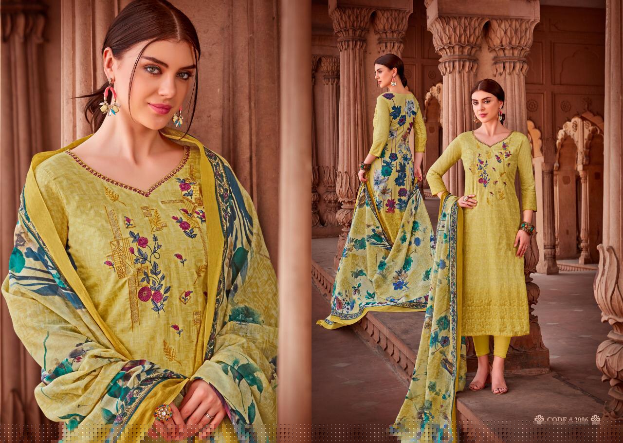 Sazia By Noorie Arts 2001 To 2007 Series Beautiful Pakistani Suits With Embroidered Work Colorful Fancy Casual Wear & Occasional Wear Pure Lawn Cotton Print With Embroidery Dresses At Wholesale Price