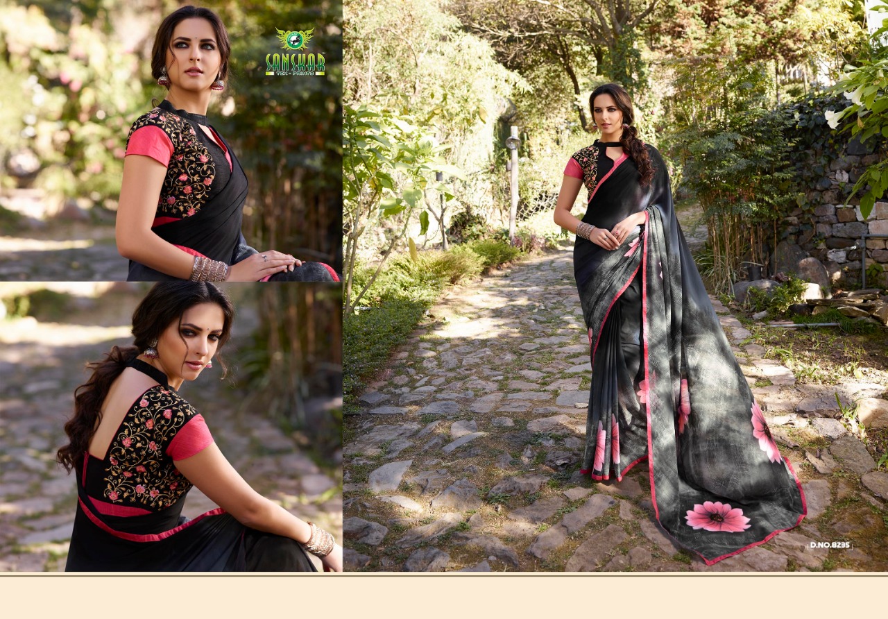 Sbya By Sanskar Sarees Indian Traditional Wear Collection Beautiful Stylish Fancy Colorful Party Wear & Occasional Wear Georgette Sarees At Wholesale Price