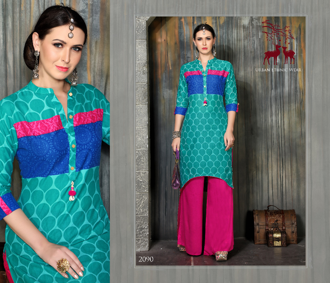 Scarlett By Mrigya 2088 To 2095 Series Beautiful Stylish Fancy Colorful Casual Wear & Ethnic Wear Lawn Cotton Printed Kurtis At Wholesale Price