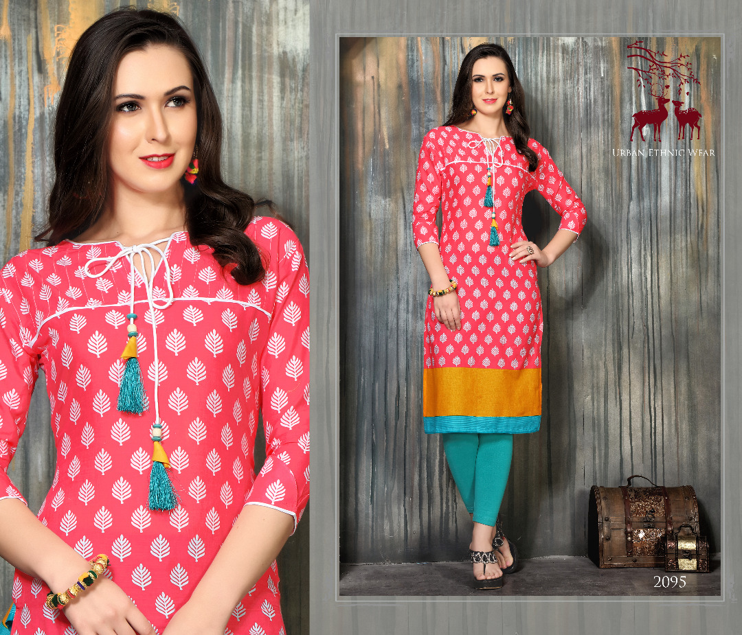 Scarlett By Mrigya 2088 To 2095 Series Beautiful Stylish Fancy Colorful Casual Wear & Ethnic Wear Lawn Cotton Printed Kurtis At Wholesale Price