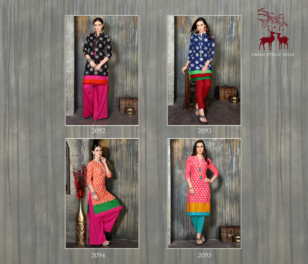 Scarlett By Mrigya 2088 To 2095 Series Beautiful Stylish Fancy Colorful Casual Wear & Ethnic Wear Lawn Cotton Printed Kurtis At Wholesale Price