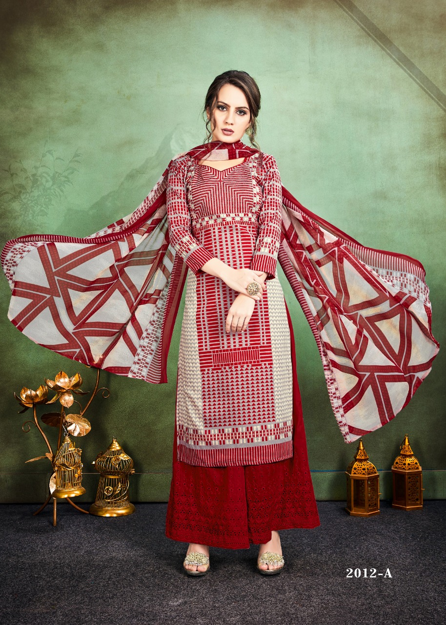 Seasons Vol-2 By Aaa Design Studio 2007-a To 2012-b Series Indian Traditional Wear Collection Beautiful Stylish Fancy Colorful Party Wear & Occasional Wear Cotton Lawn Print With Sarvoski Work Dress At Wholesale Price