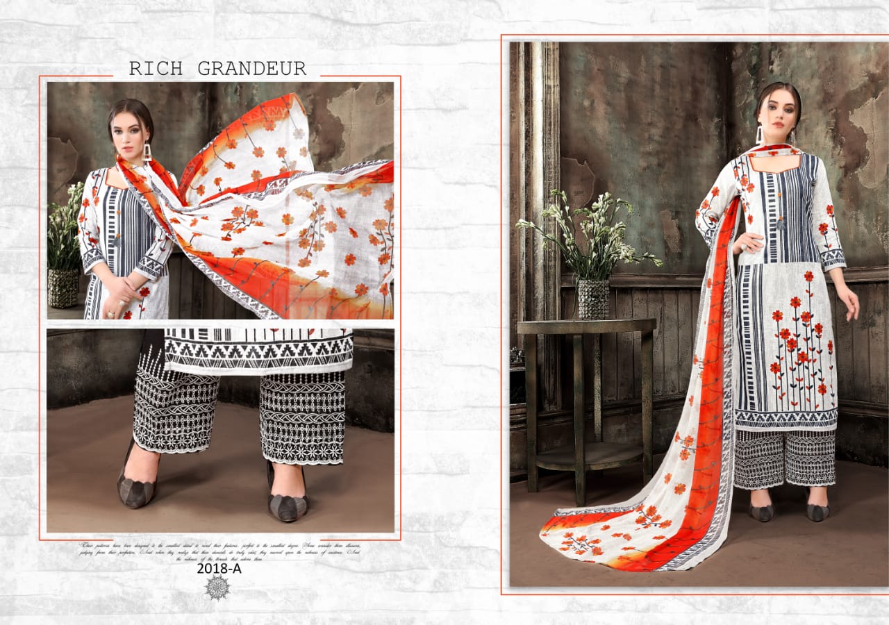 Seasons Vol-3 By Aaa Design 2013-a To 2018-b Series Designer Pakistani Suits Beautiful Stylish Fancy Colorful Party Wear & Ethnic Wear Cotton Lawn Print With Accessories Work Dresses At Wholesale Price