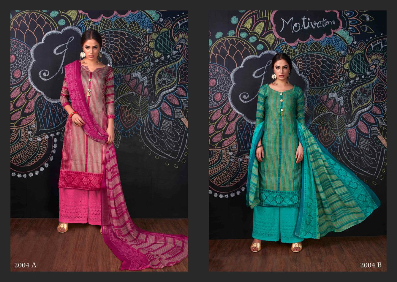 Seasons By Aaa Design Studio 2001-a To 2006-b Series Beautiful Suits Colorful Stylish Fancy Casual Wear & Ethnic Wear Cotton Satin With Work Dresses At Wholesale Price