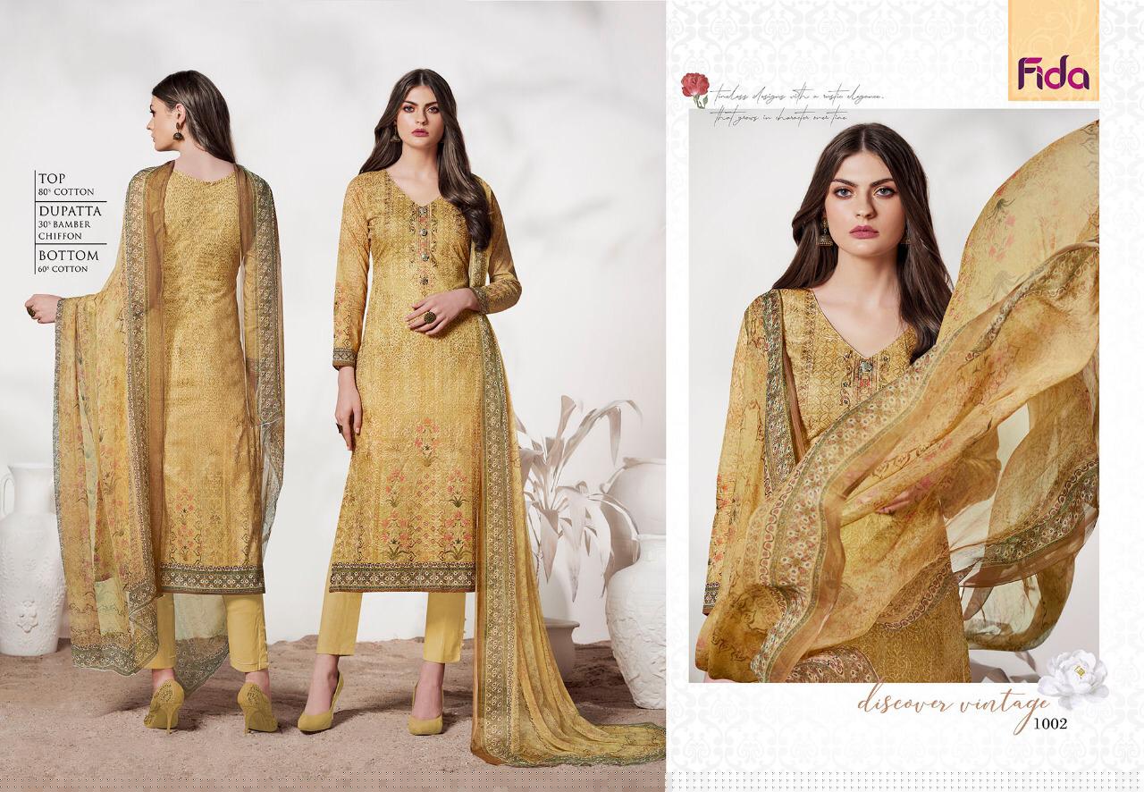 Seher By Fida 1001 To 1006 Series Beautiful Stylish Fancy Colorful Casual Wear & Ethnic Wear Cotton With Aari Work Dresses At Wholesale Price