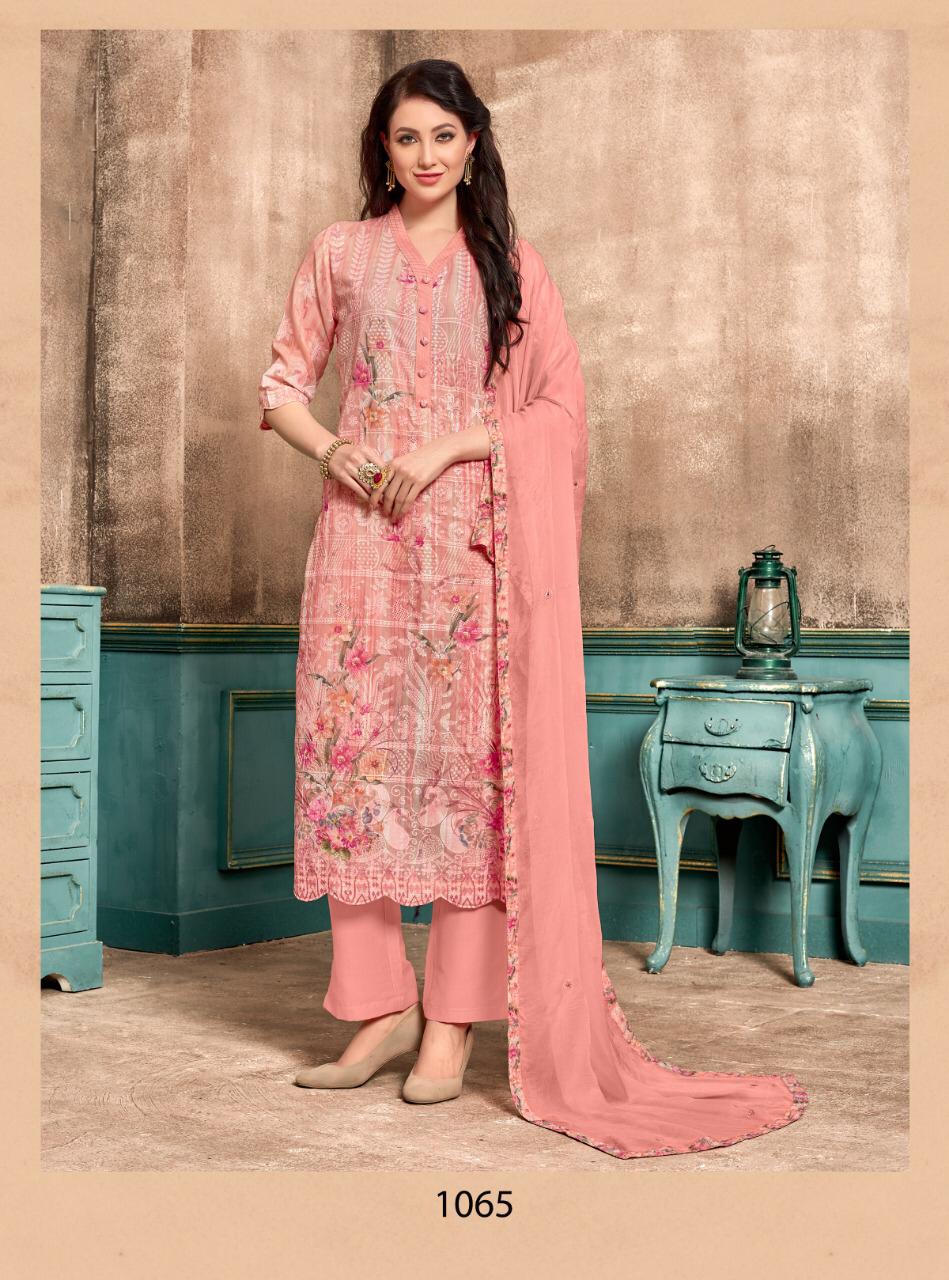 Selvi By Saanjh 1065 To 1071 Series Beautiful Suits Stylish Colorful Fancy Casual Wear & Ethnic Wear Fine Cotton Embroidered Dresses At Wholesale Price