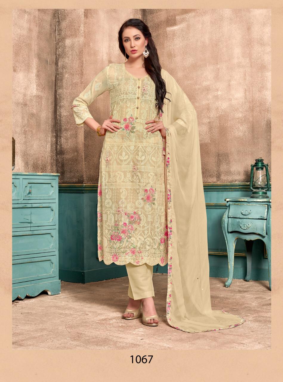 Selvi By Saanjh 1065 To 1071 Series Beautiful Suits Stylish Colorful Fancy Casual Wear & Ethnic Wear Fine Cotton Embroidered Dresses At Wholesale Price