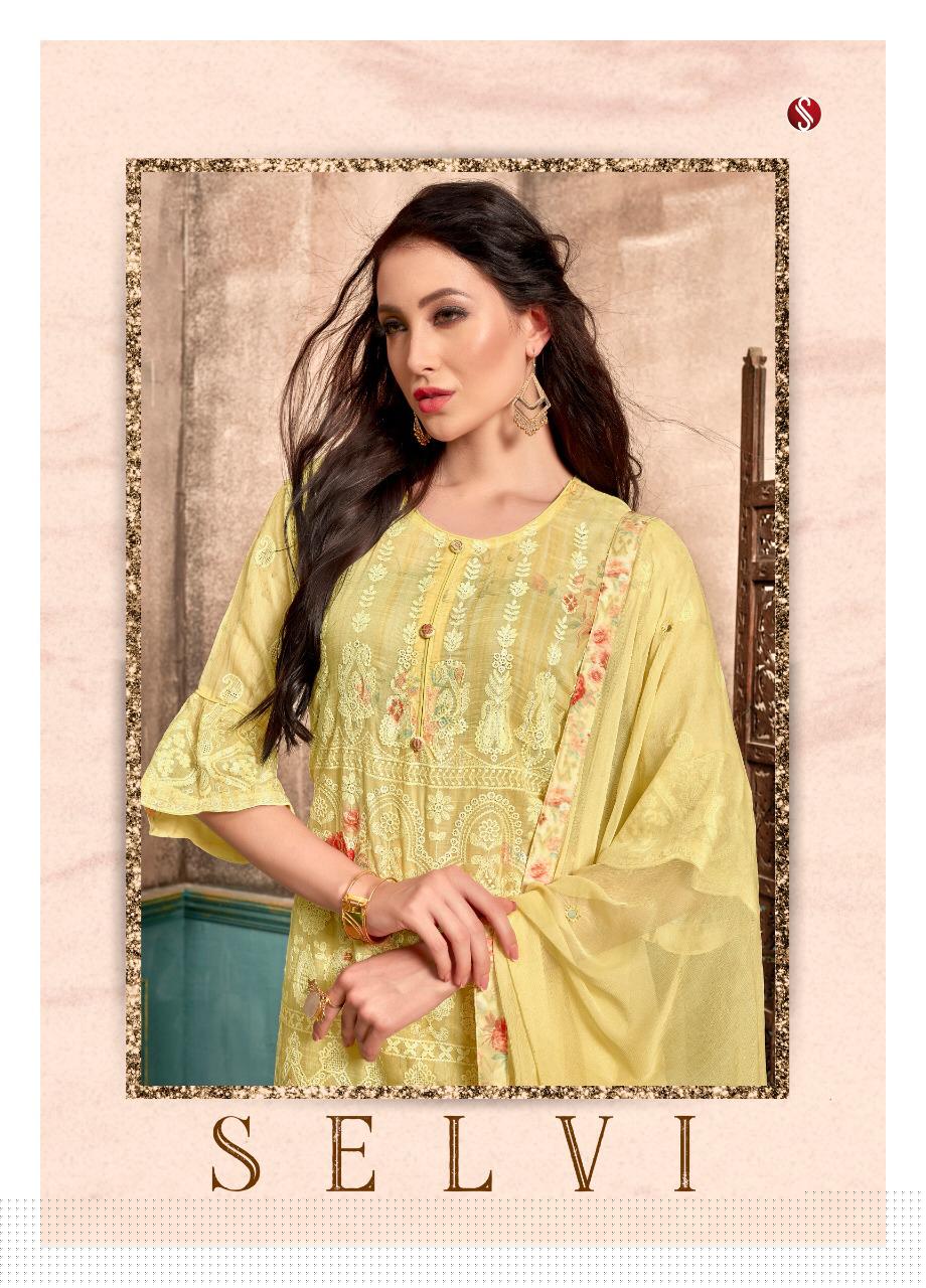 Selvi By Saanjh 1065 To 1071 Series Beautiful Suits Stylish Colorful Fancy Casual Wear & Ethnic Wear Fine Cotton Embroidered Dresses At Wholesale Price