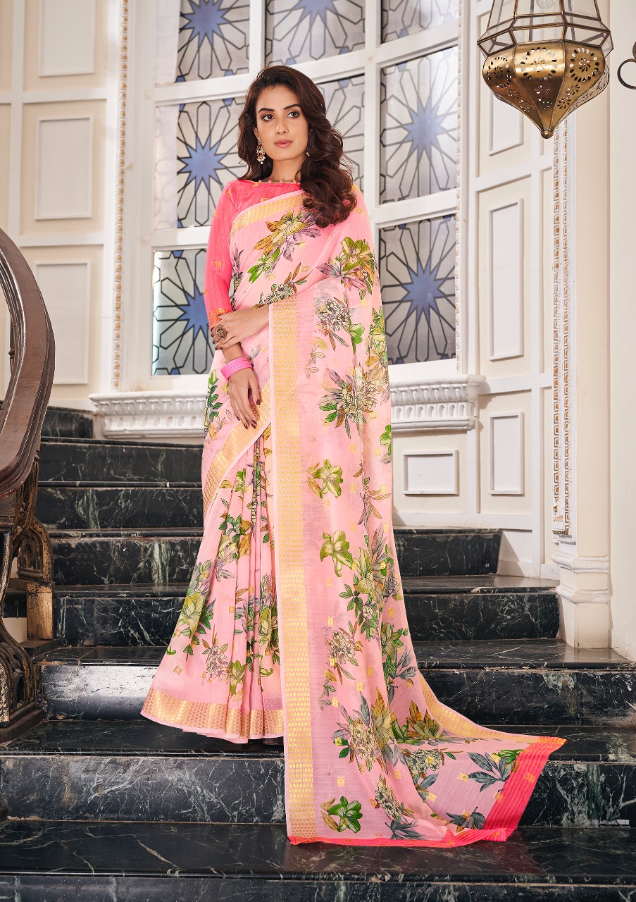 Senorita Cotton By Shangrila 51241 To 51252 Series Indian Traditional Wear Collection Beautiful Stylish Fancy Colorful Party Wear & Occasional Wear Jacquard Digital Printed Sarees At Wholesale Price