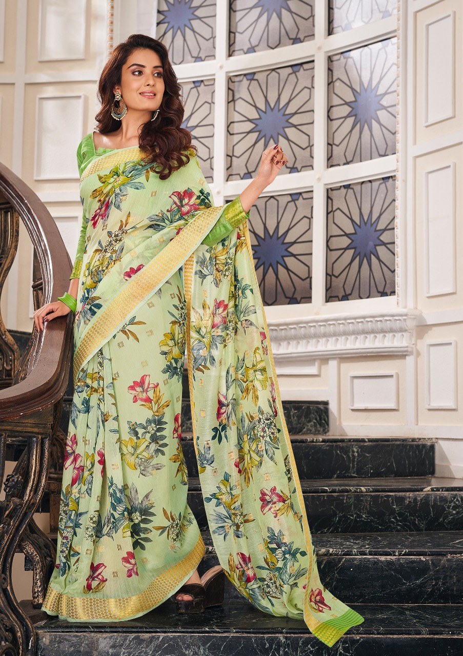 Senorita Cotton By Shangrila 51241 To 51252 Series Indian Traditional Wear Collection Beautiful Stylish Fancy Colorful Party Wear & Occasional Wear Jacquard Digital Printed Sarees At Wholesale Price