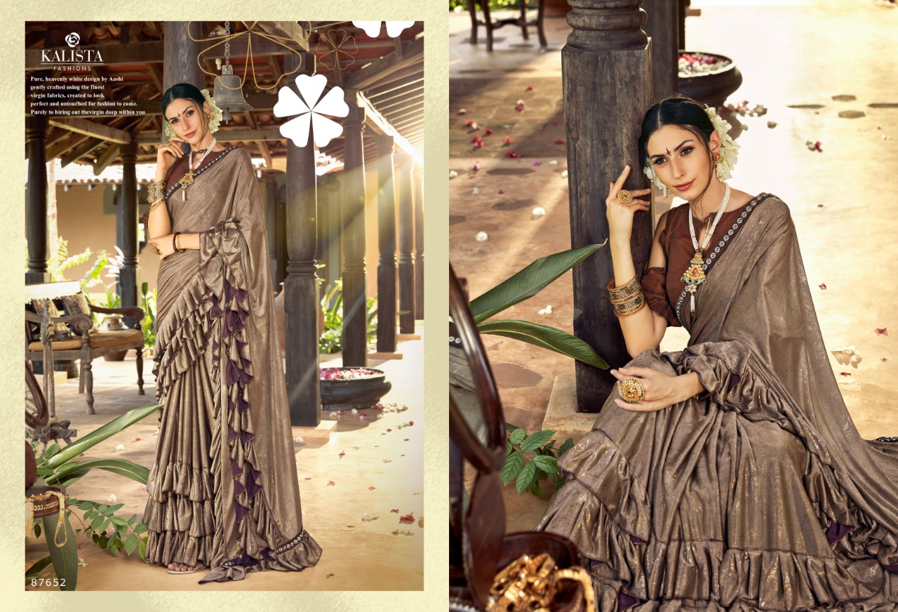 Senorita By Kalista Fashion 57651 To 57656 Series Indian Beautiful Traditional Wear Collection Colorful Stylish Party Wear & Occasional Wear Chinese Embroidered Sarees At Wholesale Price