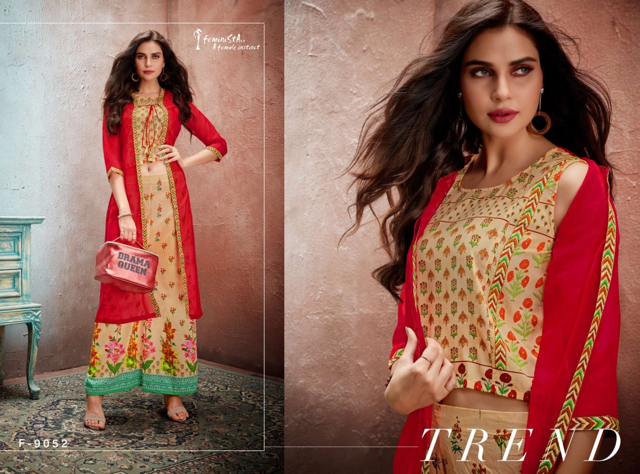 Senses By Feminista 9051 To 9058 Series Beautiful Colorful Stylish Fancy Casual Wear & Ethnic Wear & Ready To Wear Muslin Printed Kurtis At Wholesale Price