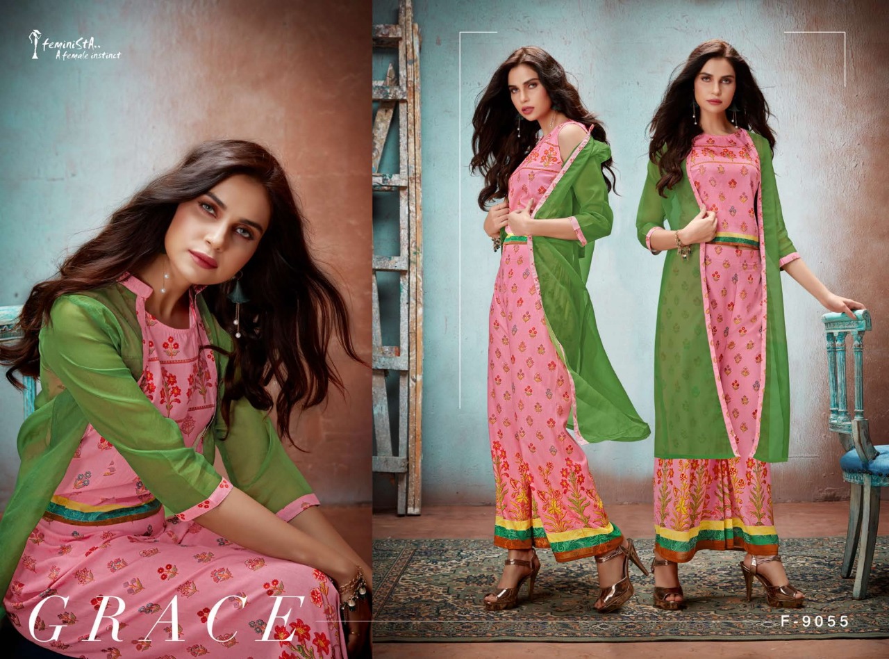 Senses By Feminista 9051 To 9058 Series Beautiful Colorful Stylish Fancy Casual Wear & Ethnic Wear & Ready To Wear Muslin Printed Kurtis At Wholesale Price