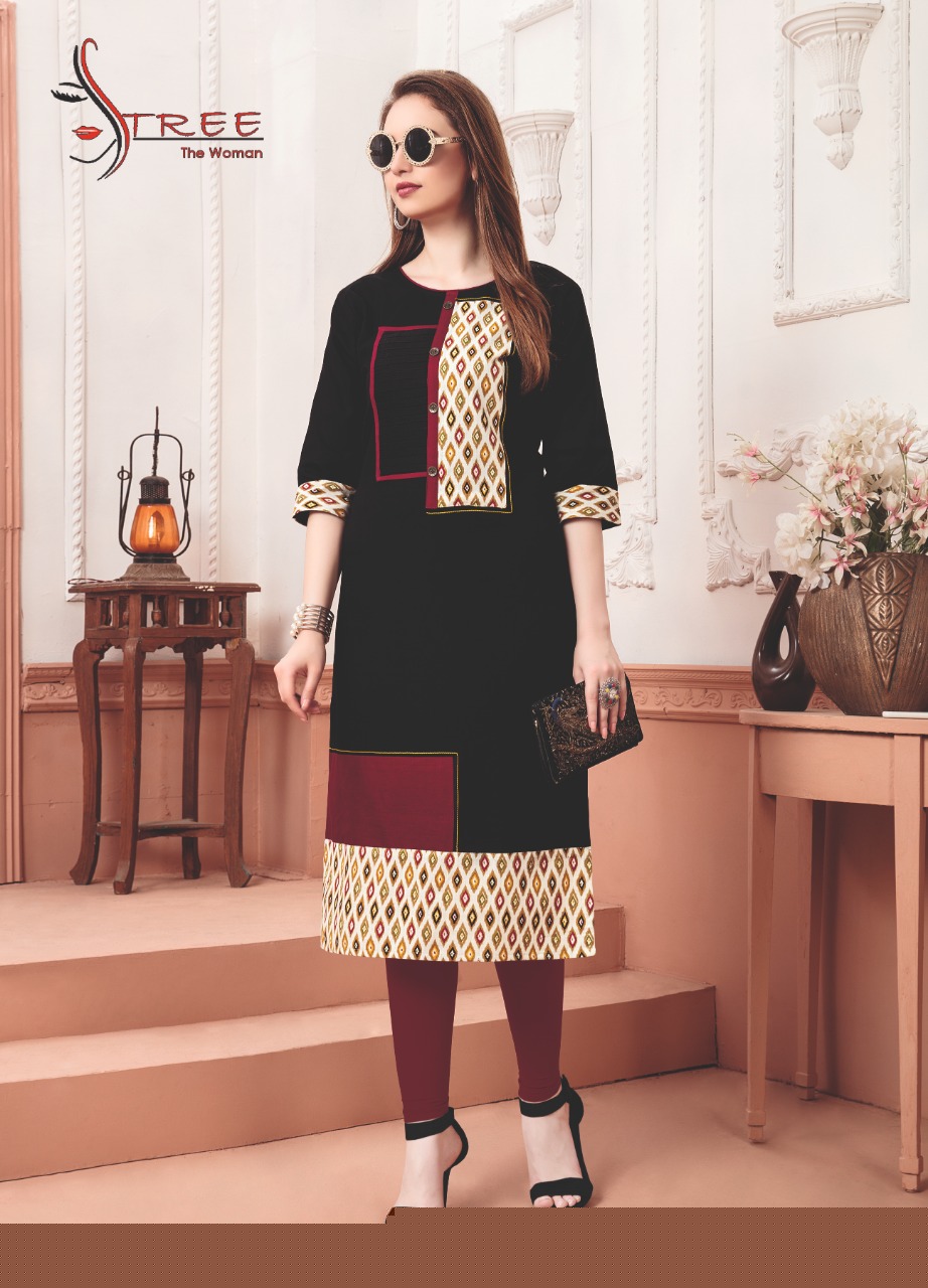 Seona Vol-1 By Stree 1001 To 1006 Series Beautiful Stylish Colorful Fancy Party Wear & Ethnic Wear & Ready To Wear Heavy Cotton Flex Printed Kurtis At Wholesale Price