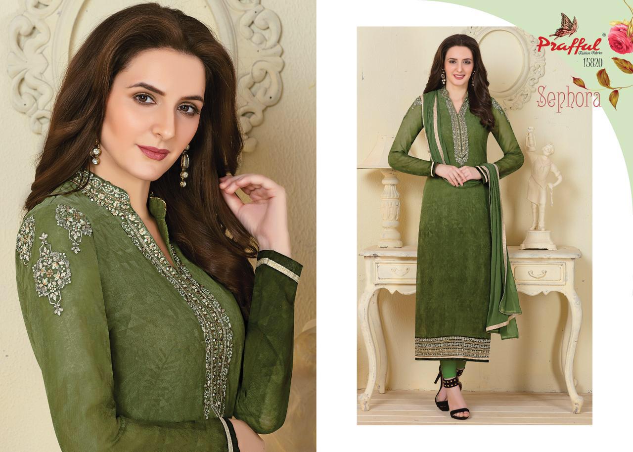 Sephora By Prafful 15820 To 15829 Series Beautiful Stylish Fancy Colorful Casual Wear & Ethnic Wear & Ready To Wear Georgette Print And Embroidered Dresses At Wholesale Price