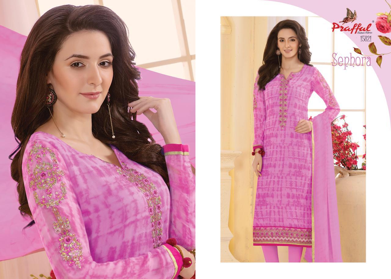 Sephora By Prafful 15820 To 15829 Series Beautiful Stylish Fancy Colorful Casual Wear & Ethnic Wear & Ready To Wear Georgette Print And Embroidered Dresses At Wholesale Price
