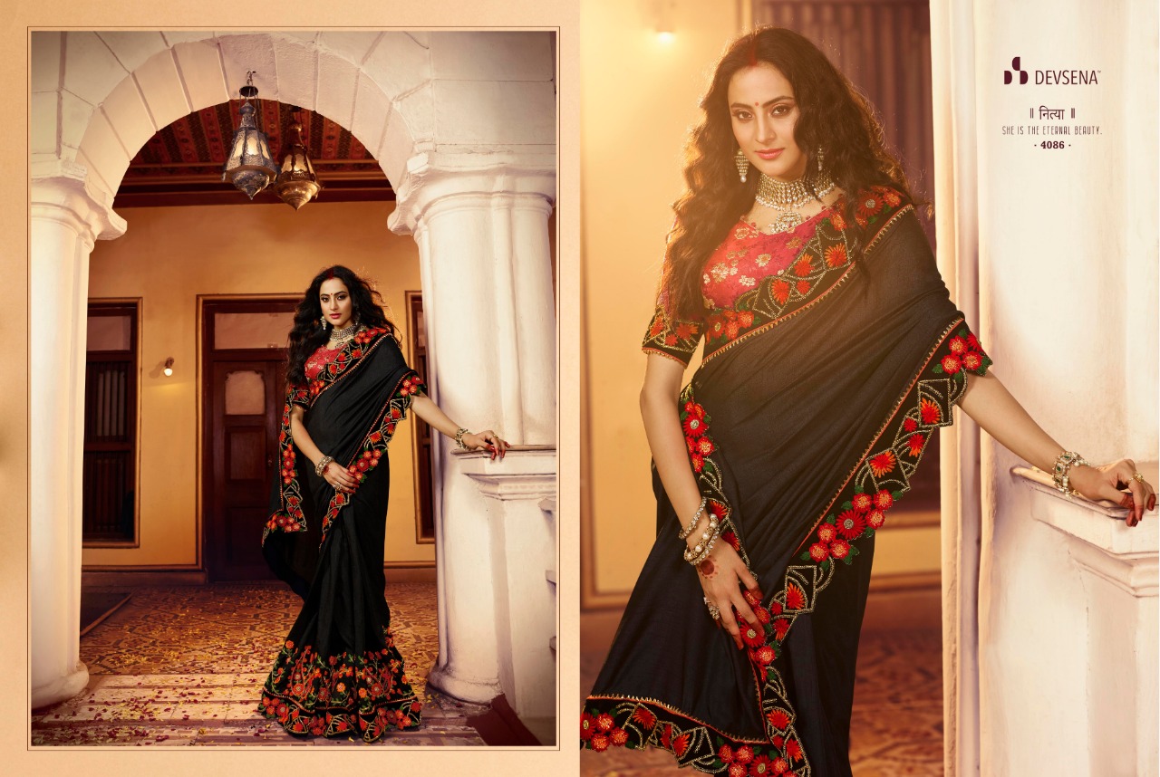 Devsena Vol-7 By Fashid Wholesale 4077 To 4089 Series Indian Traditional Wear Collection Beautiful Stylish Fancy Colorful Party Wear & Occasional Wear Fancy Embroidered Sarees At Wholesale Price