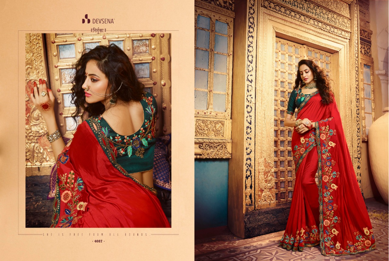 Devsena Vol-7 By Fashid Wholesale 4077 To 4089 Series Indian Traditional Wear Collection Beautiful Stylish Fancy Colorful Party Wear & Occasional Wear Fancy Embroidered Sarees At Wholesale Price