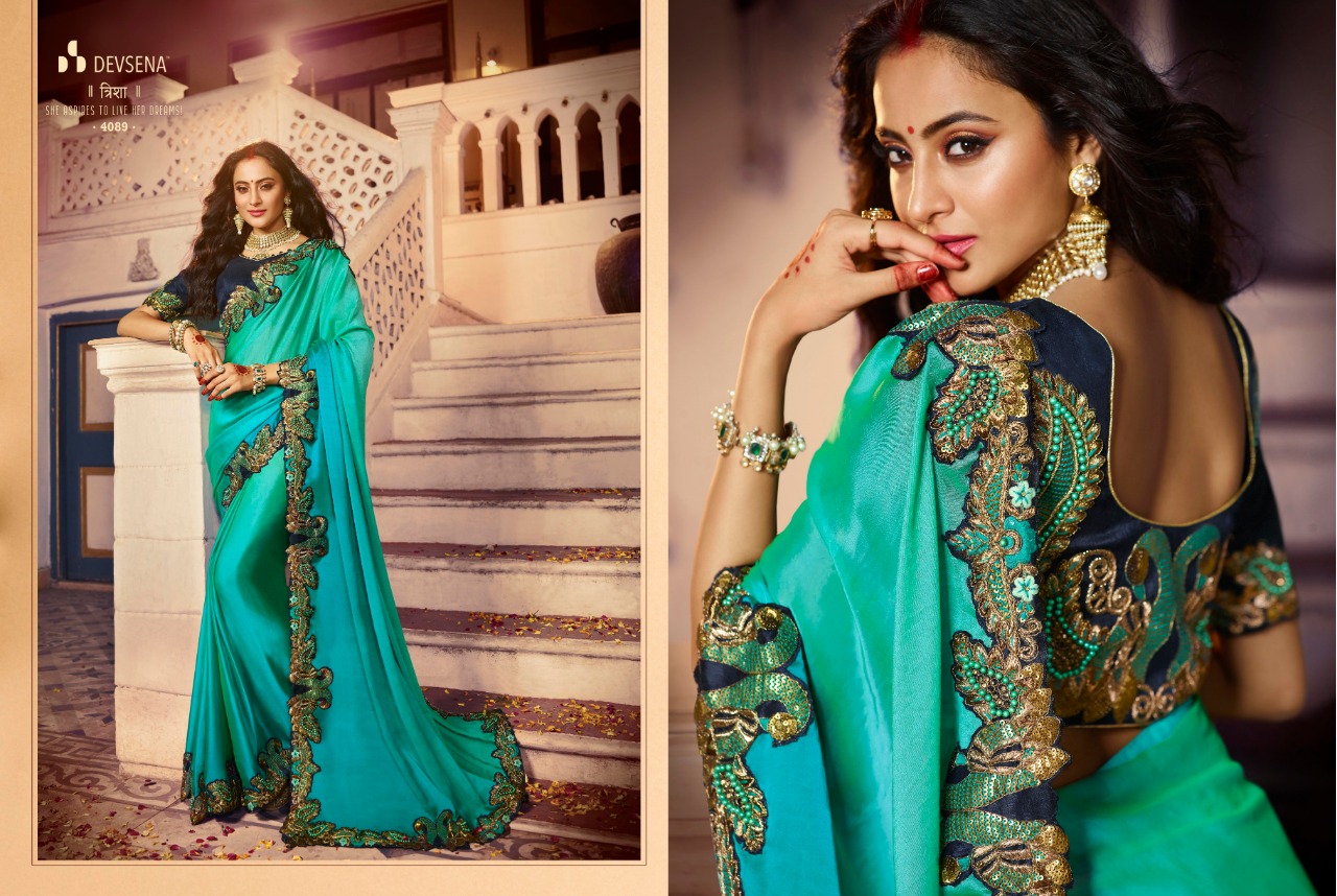 Devsena Vol-7 By Fashid Wholesale 4077 To 4089 Series Indian Traditional Wear Collection Beautiful Stylish Fancy Colorful Party Wear & Occasional Wear Fancy Embroidered Sarees At Wholesale Price