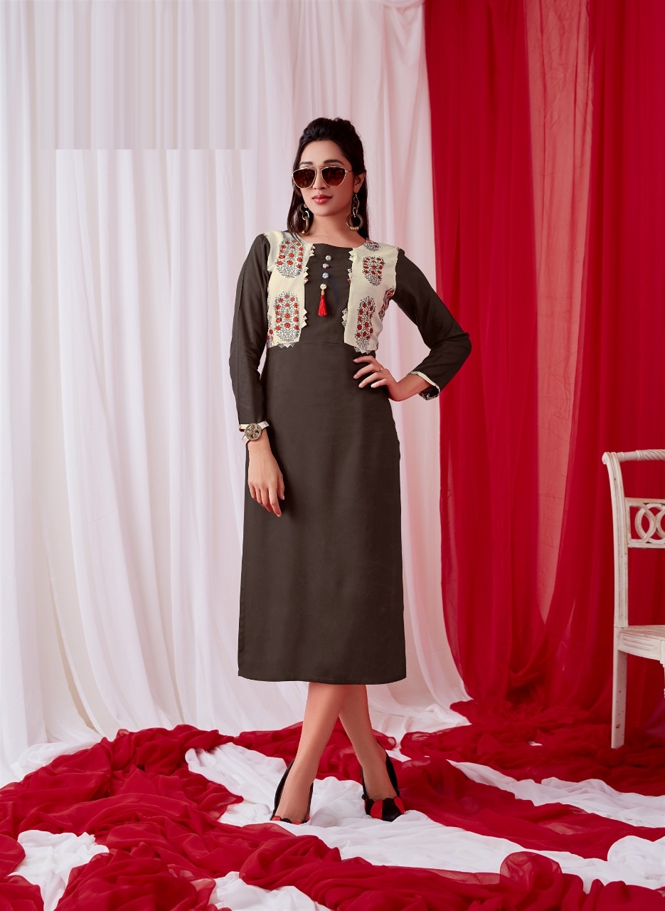 Shachi By Kalakari 1001 To 1006 Series Beautiful Stylish Fancy Colorful Casual Wear & Ethnic Wear & Ready To Wear Rayon Kurtis At Wholesale Price