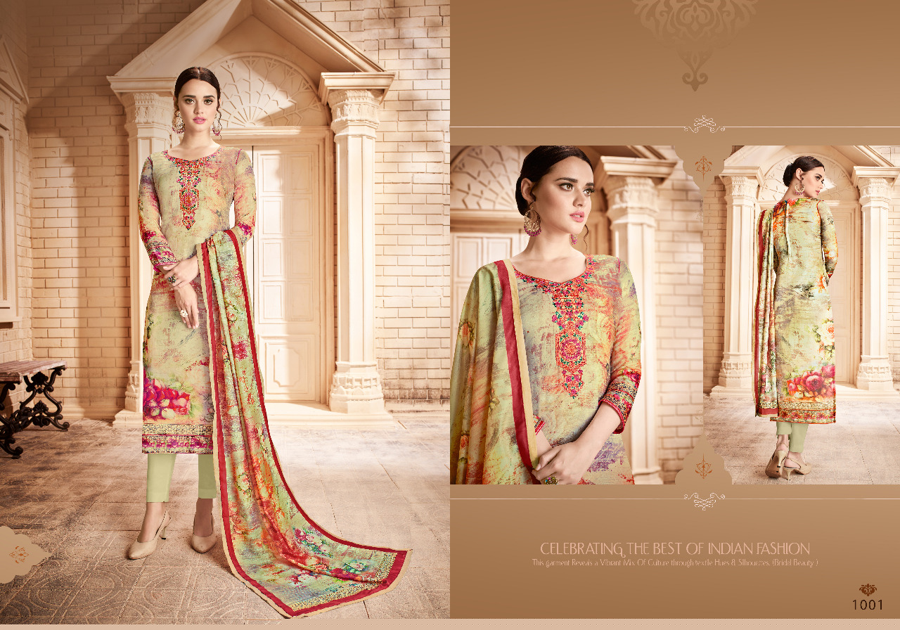 Shahida By Zaira 1001 To 1006 Series Beautiful Pakistani Suits Designer Fancy Colorful Stylish Party Wear & Ethnic Wear Muslin Satin Neck Embroidered Dresses At Wholesale Price
