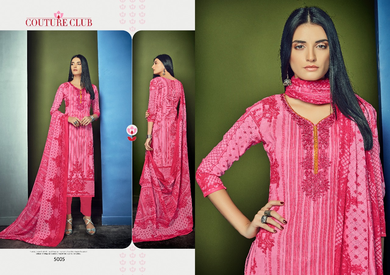 Shahnaz By Shri Vijay 5001 To 5008 Series Beautiful Pakistani Suits Stylish Fancy Colorful Casual Wear & Ethnic Wear Collection Cambric Cotton Dresses At Wholesale Price