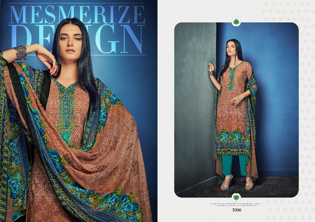 Shahnaz By Shri Vijay 5001 To 5008 Series Beautiful Pakistani Suits Stylish Fancy Colorful Casual Wear & Ethnic Wear Collection Cambric Cotton Dresses At Wholesale Price