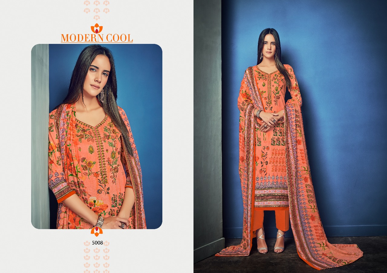 Shahnaz By Shri Vijay 5001 To 5008 Series Beautiful Pakistani Suits Stylish Fancy Colorful Casual Wear & Ethnic Wear Collection Cambric Cotton Dresses At Wholesale Price