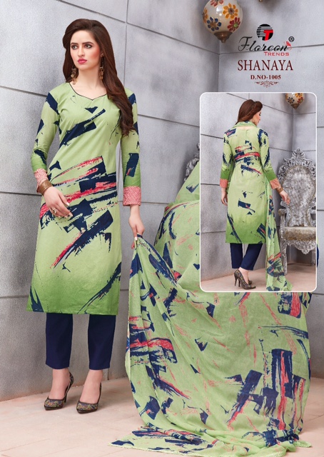 Shanaya By Floreon Trends 1001 To 1009 Series Beautiful Stylish Fancy Colorful Casual Wear & Ethnic Wear Heavy Cambric Cotton Printed Dresses At Wholesale Price