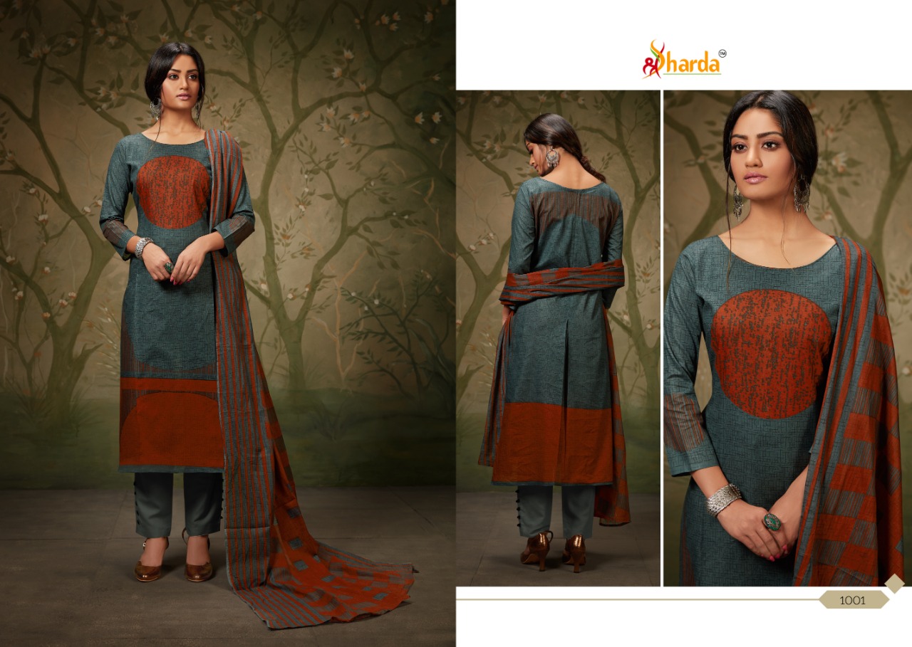 Shaziya By Sharda 1001 To 1006 Series Beautiful Suits Stylish Fancy Colorful Casual Wear & Ethnic Wear Pure Lawn Digital Printed Dresses At Wholesale Price