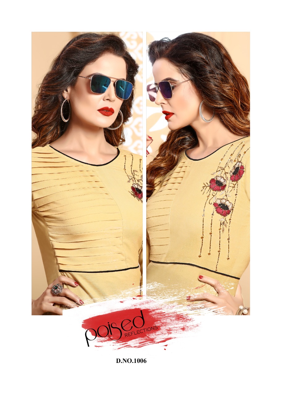 Shehnai By Play Store 1001 To 1008 Series Beautiful Stylish Colorful Fancy Casual Wear & Ethnic Wear & Ready To Wear Rayon Printed Kurtis At Wholesale Price