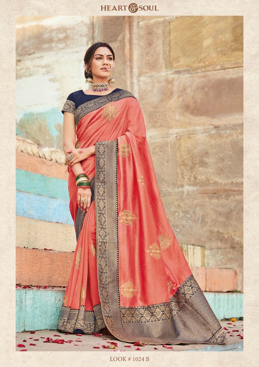 Shibani By Heart & Soul 1019 To 1025-b Series Indian Traditional Wear Collection Beautiful Stylish Fancy Colorful Party Wear & Occasional Wear Fancy Sarees At Wholesale Price