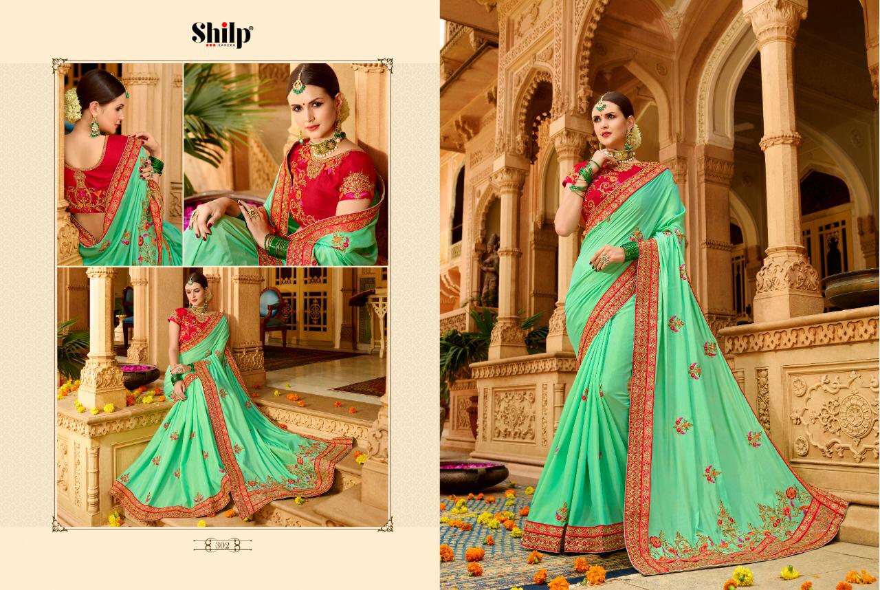 Shilp Vol-3 By Shilp Sarees 301 To 312 Series Indian Traditional Wear Collection Beautiful Stylish Fancy Colorful Party Wear & Occasional Wear Fancy Silk Sarees At Wholesale Price