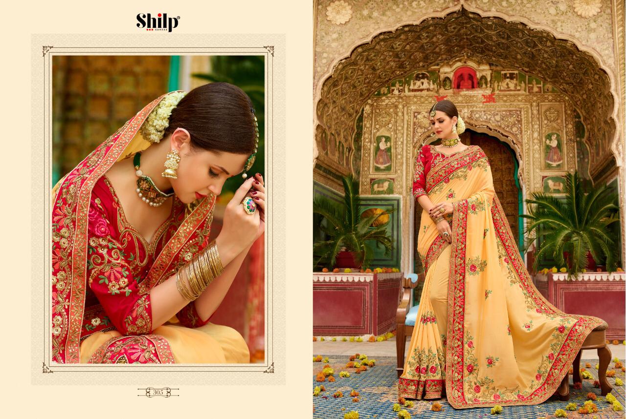 Shilp Vol-3 By Shilp Sarees 301 To 312 Series Indian Traditional Wear Collection Beautiful Stylish Fancy Colorful Party Wear & Occasional Wear Fancy Silk Sarees At Wholesale Price