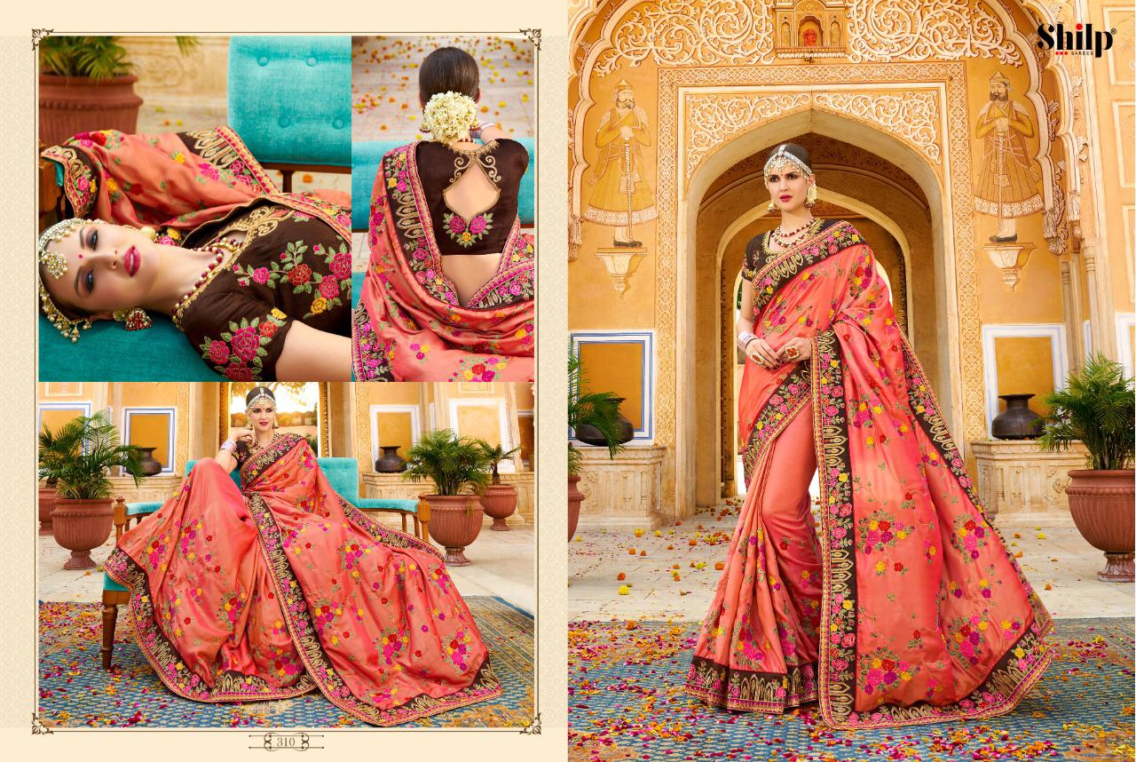Shilp Vol-3 By Shilp Sarees 301 To 312 Series Indian Traditional Wear Collection Beautiful Stylish Fancy Colorful Party Wear & Occasional Wear Fancy Silk Sarees At Wholesale Price