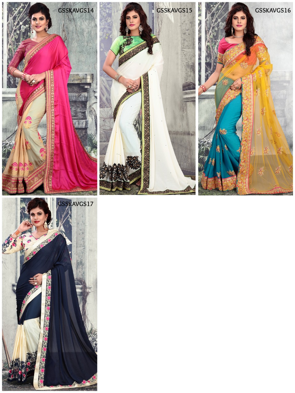 Shilp Kala By Aasvaa Indian Traditional Wear Collection Beautiful Stylish Fancy Colorful Party Wear & Occasional Wear Fancy Embroidered Sarees At Wholesale Price