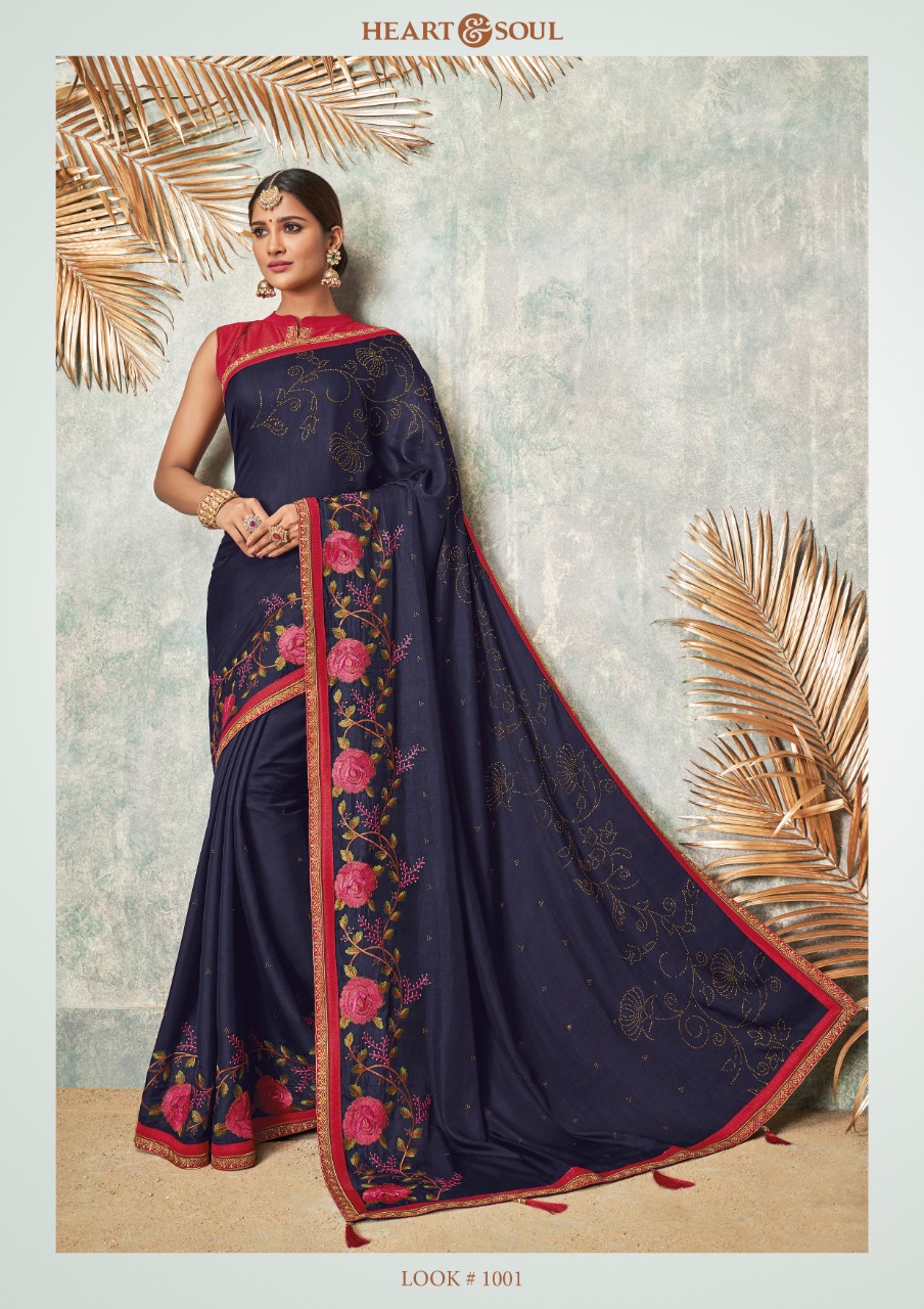 Shivali By Heart & Soul 992-a To 1004 Series Indian Traditional Wear Collection Beautiful Stylish Fancy Colorful Party Wear & Occasional Wear Fancy Sarees At Wholesale Price