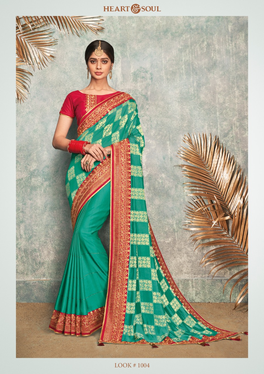 Shivali By Heart & Soul 992-a To 1004 Series Indian Traditional Wear Collection Beautiful Stylish Fancy Colorful Party Wear & Occasional Wear Fancy Sarees At Wholesale Price
