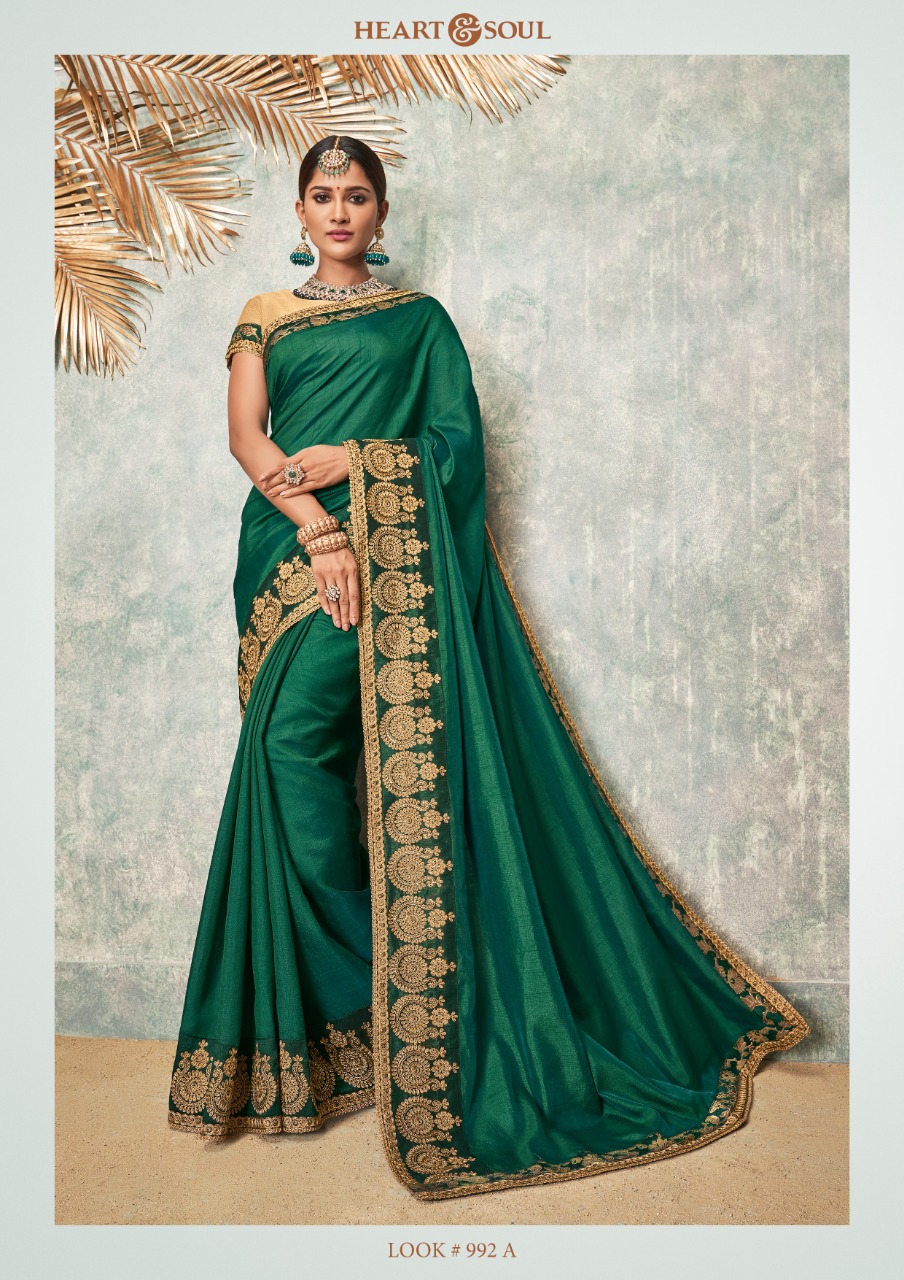Shivali By Heart & Soul 992-a To 1004 Series Indian Traditional Wear Collection Beautiful Stylish Fancy Colorful Party Wear & Occasional Wear Fancy Sarees At Wholesale Price