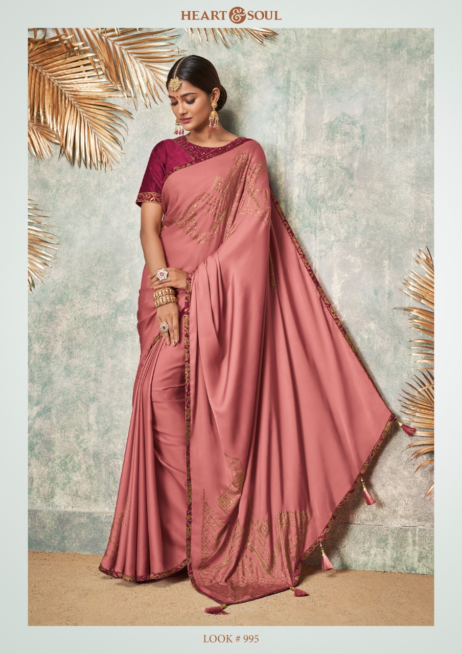 Shivali By Heart & Soul 992-a To 1004 Series Indian Traditional Wear Collection Beautiful Stylish Fancy Colorful Party Wear & Occasional Wear Fancy Sarees At Wholesale Price