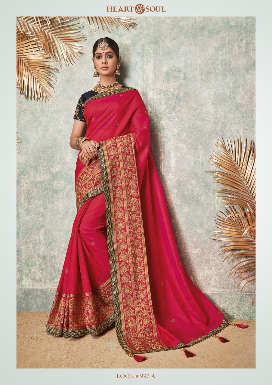 Shivali By Heart & Soul 992-a To 1004 Series Indian Traditional Wear Collection Beautiful Stylish Fancy Colorful Party Wear & Occasional Wear Fancy Sarees At Wholesale Price