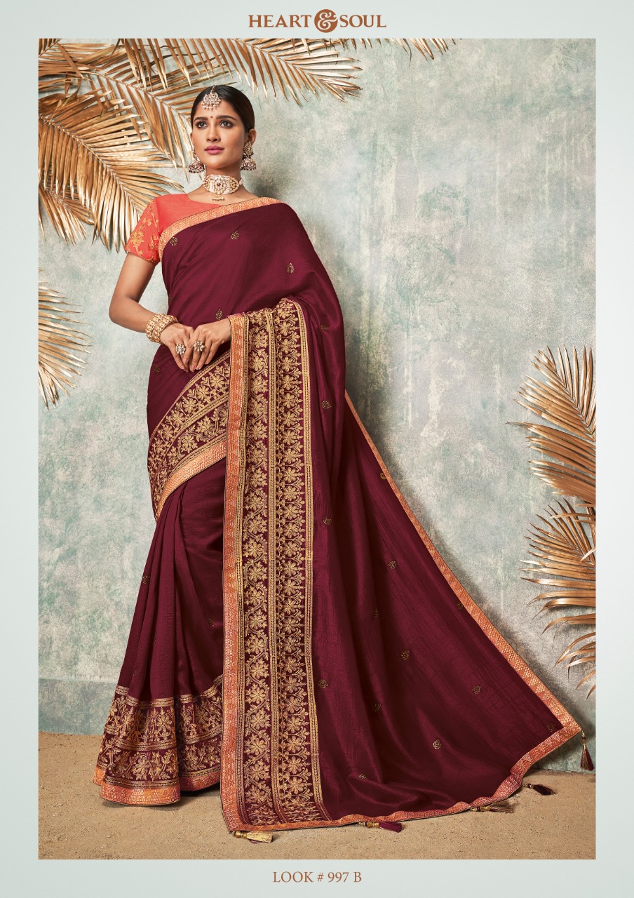 Shivali By Heart & Soul 992-a To 1004 Series Indian Traditional Wear Collection Beautiful Stylish Fancy Colorful Party Wear & Occasional Wear Fancy Sarees At Wholesale Price