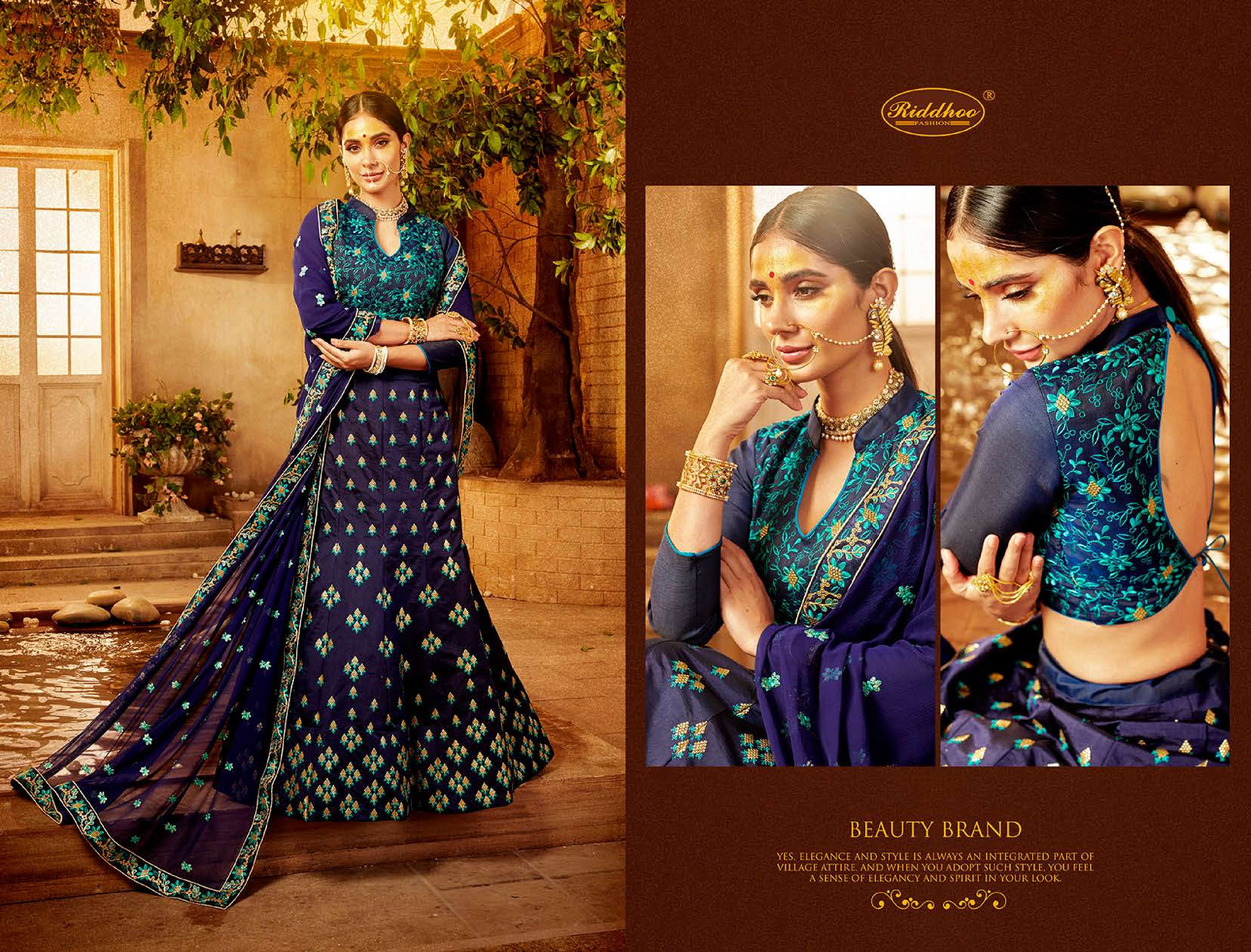Shivoham By Riddhoo Fashion 01 To 08 Series Designer Wedding Collection Beautiful Stylish Fancy Colorful Party Wear & Occasional Wear Silk Embroidered Lehengas At Wholesale Price