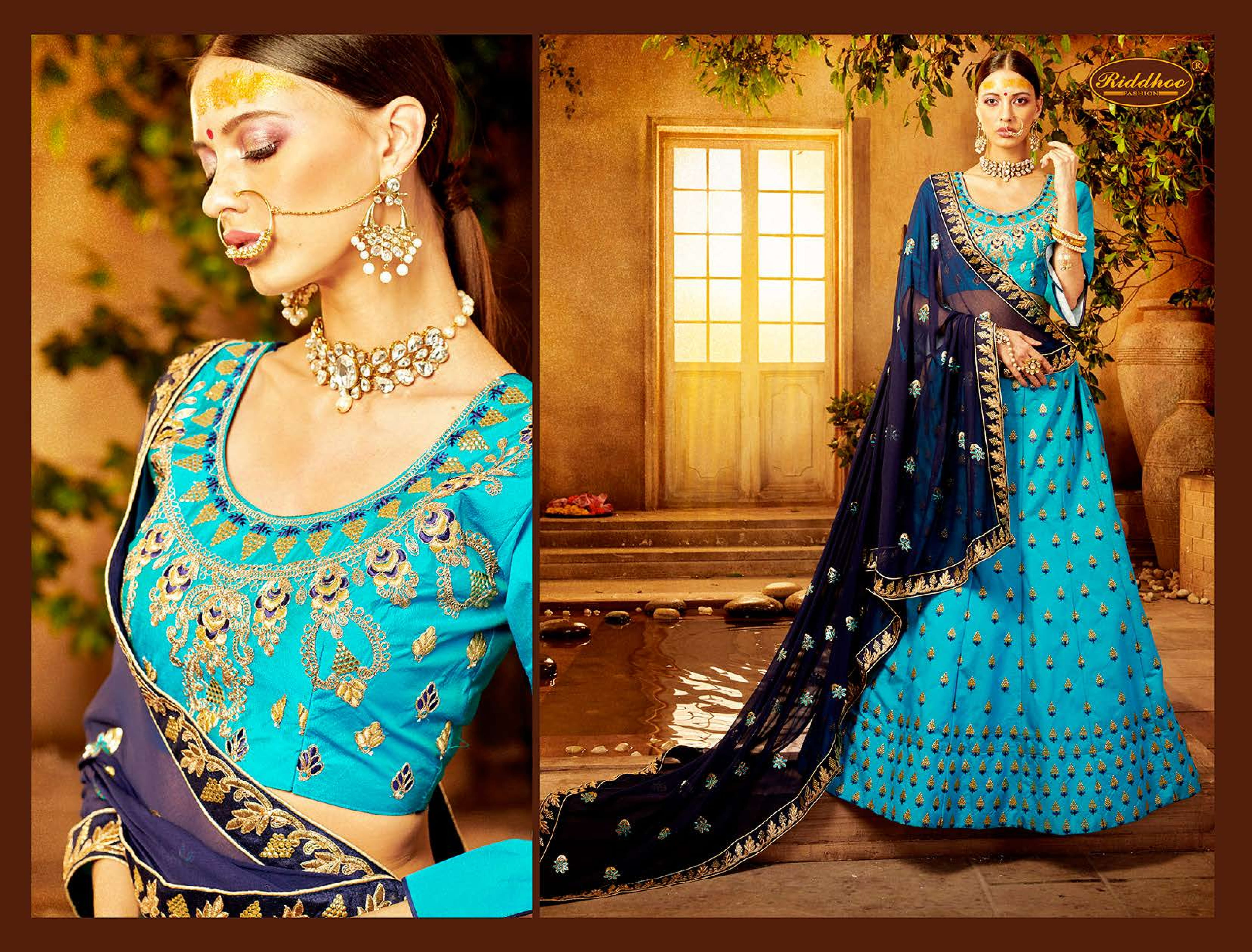 Shivoham By Riddhoo Fashion 01 To 08 Series Designer Wedding Collection Beautiful Stylish Fancy Colorful Party Wear & Occasional Wear Silk Embroidered Lehengas At Wholesale Price