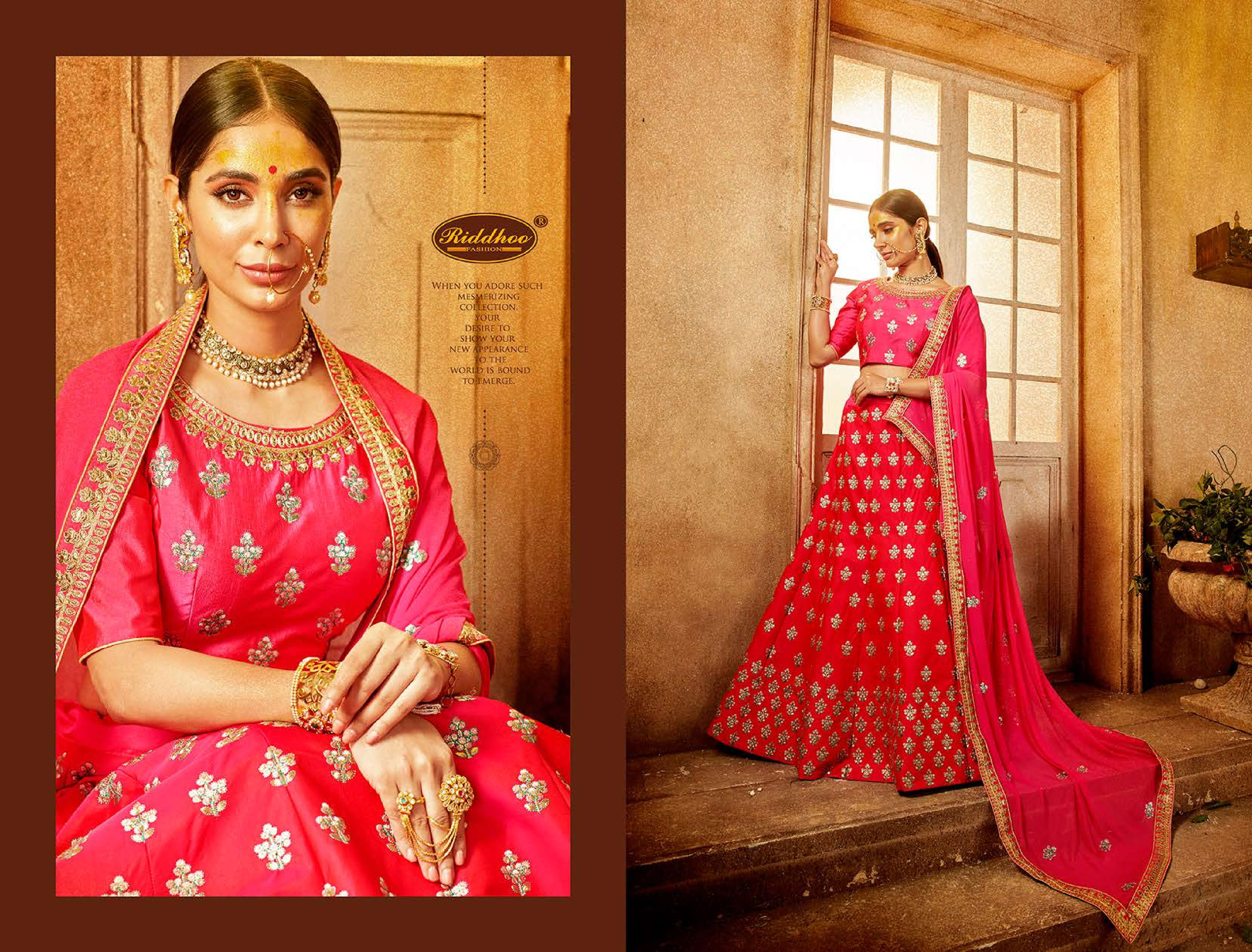 Shivoham By Riddhoo Fashion 01 To 08 Series Designer Wedding Collection Beautiful Stylish Fancy Colorful Party Wear & Occasional Wear Silk Embroidered Lehengas At Wholesale Price