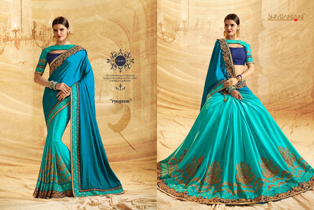Shivranjani 4116 Series By Shivranjani Sarees 4116 To 4127 Series Indian Traditional Wear Collection Beautiful Stylish Fancy Colorful Party Wear & Occasional Wear Fancy Embroidered Sarees At Wholesale Price