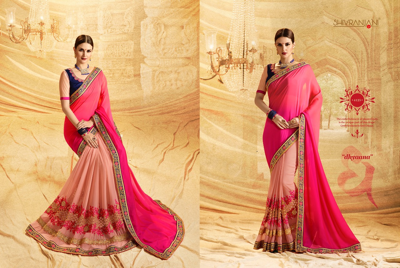 Shivranjani 4116 Series By Shivranjani Sarees 4116 To 4127 Series Indian Traditional Wear Collection Beautiful Stylish Fancy Colorful Party Wear & Occasional Wear Fancy Embroidered Sarees At Wholesale Price