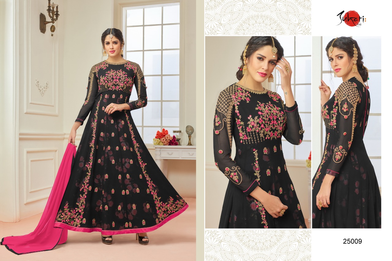 Shiyaa By Suhati Fab 25002 To 25010 Series Designer Anarkali Suits Beautiful Wedding Collection Colorful Fancy Party Wear & Occasional Wear Faux Georgette Dresses At Wholesale Price